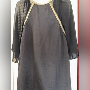 BCBG Generation Black Mini dress open back